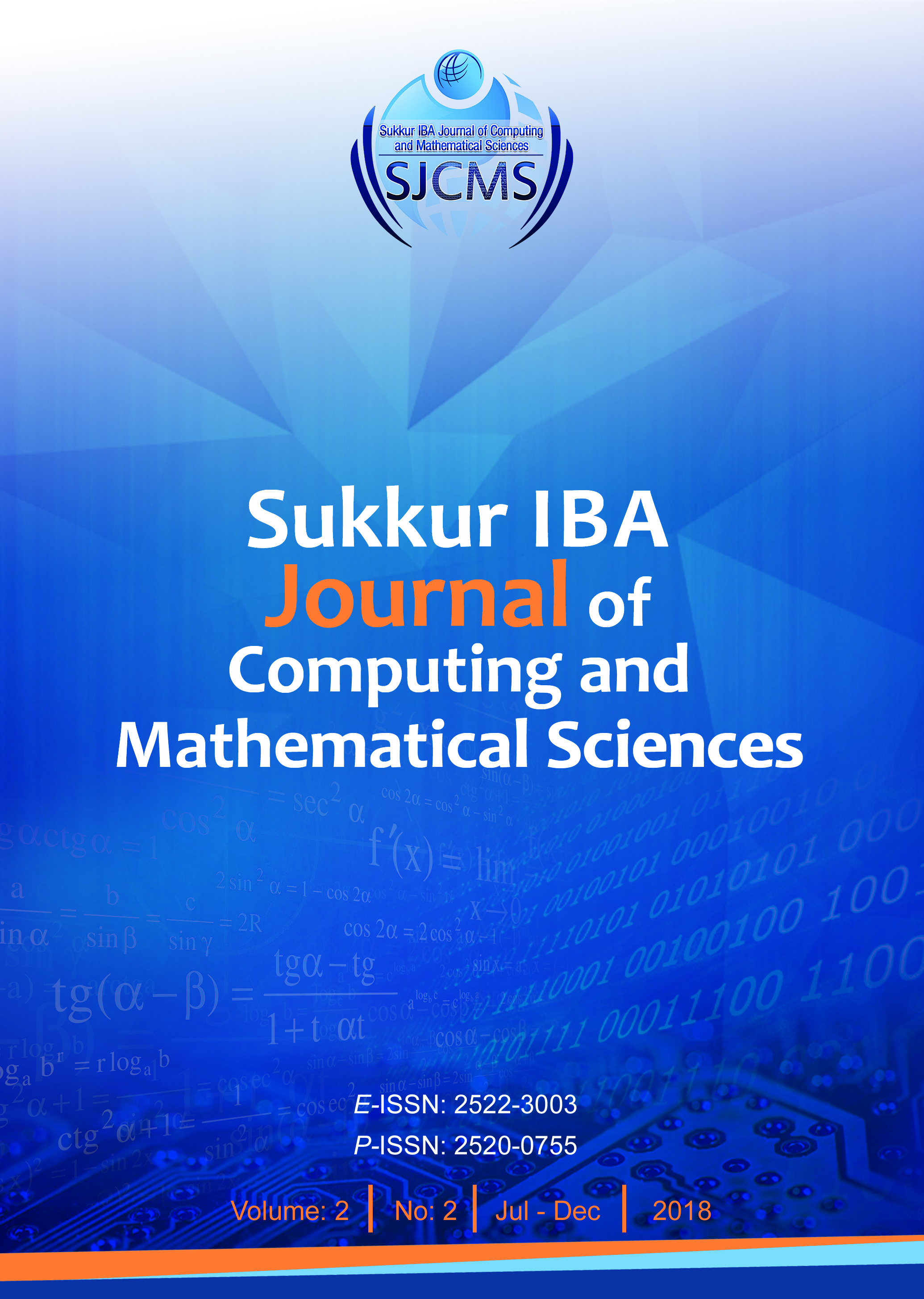 					View Vol. 2 No. 2 (2018): Sukkur IBA Journal of Computing and Mathematical Sciences
				