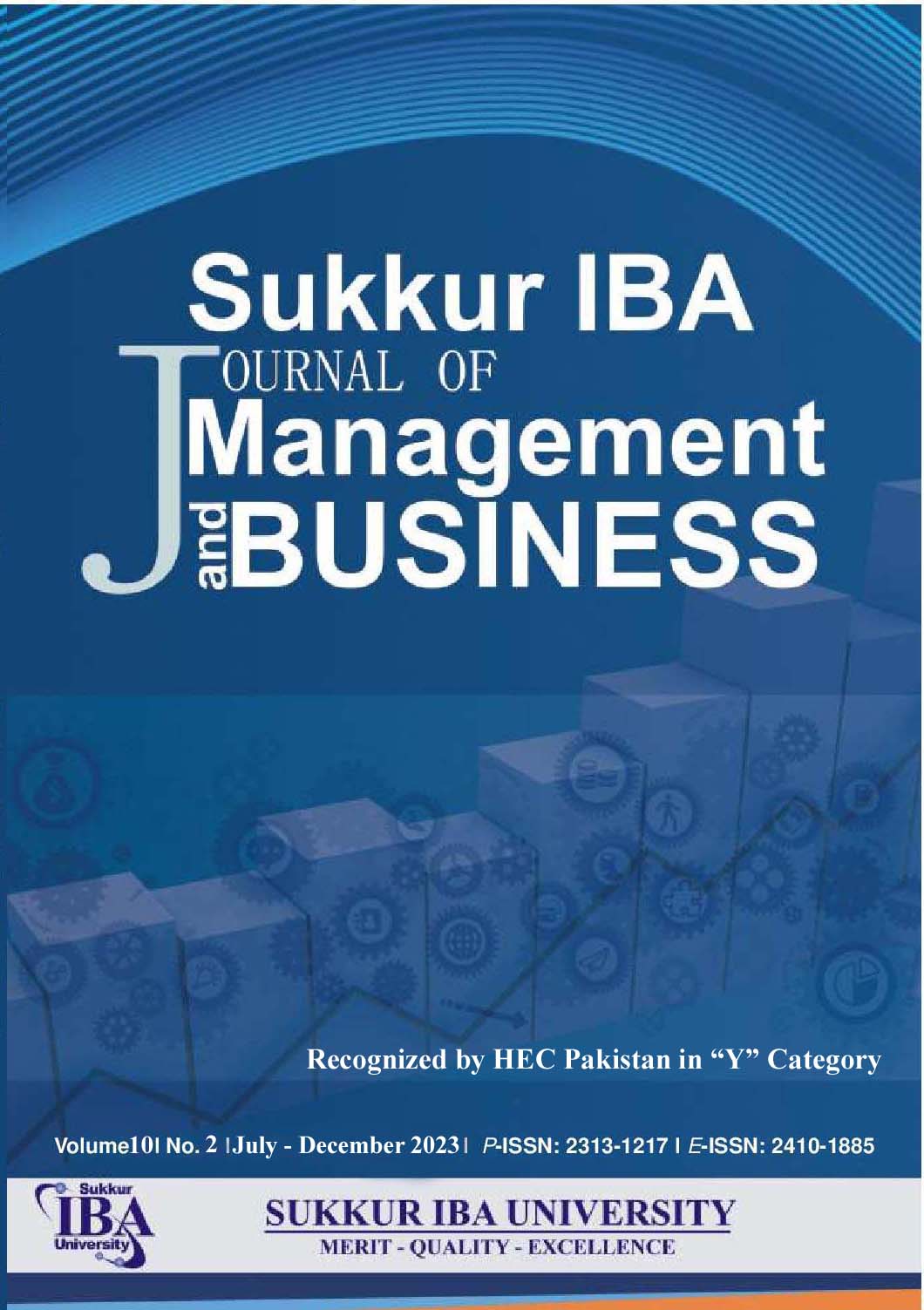 					View Vol. 10 No. 2 (2023):  Sukkur IBA Journal of Management and Business (SIJMB) July- December 2023
				